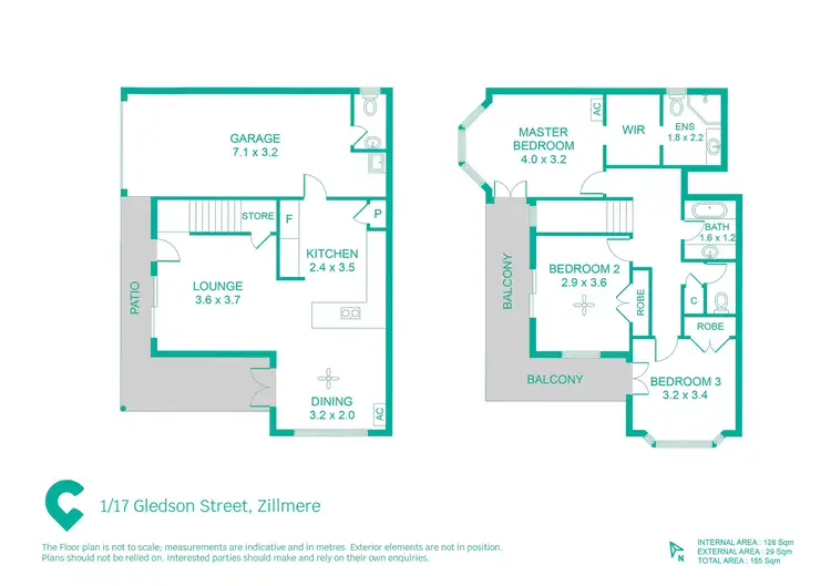Floorplan of Homely townhouse listing, 1/17 Gledson Street, Zillmere QLD 4034