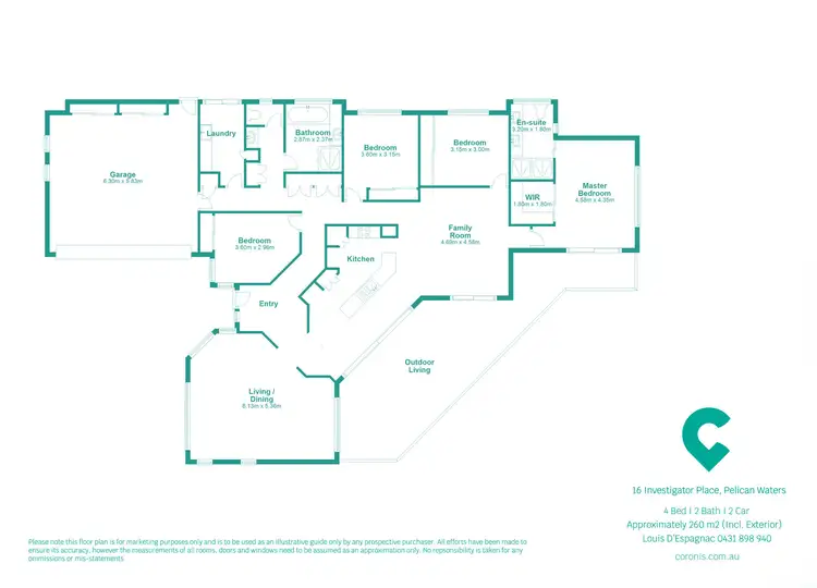 Floorplan of Homely house listing, 16 Investigator Place, Pelican Waters QLD 4551