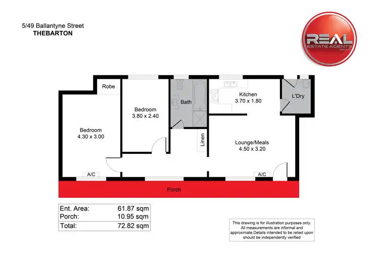 Floorplan of Homely unit listing, 5/49 Ballantyne Street, Thebarton SA 5031