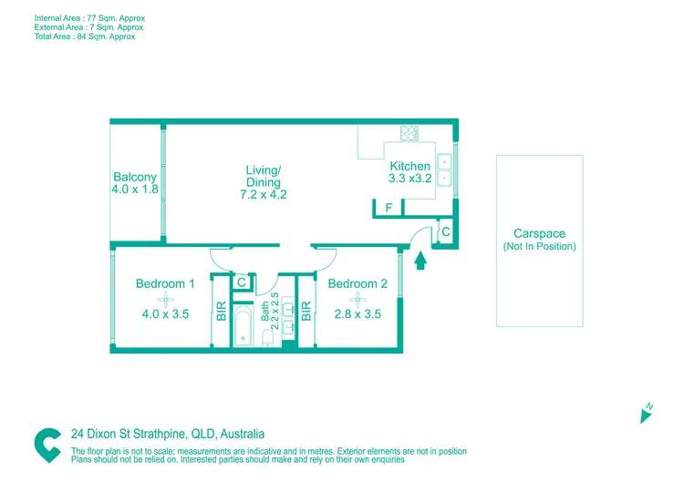 Floorplan of Homely unit listing, 10c/24 Dixon Street, Strathpine QLD 4500