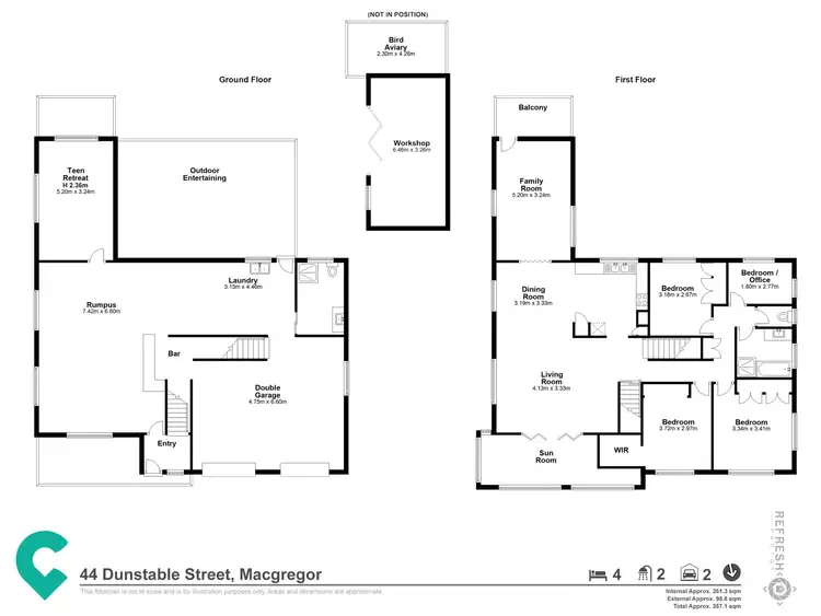 Floorplan of Homely house listing, 44 Dunstable Street, Macgregor QLD 4109
