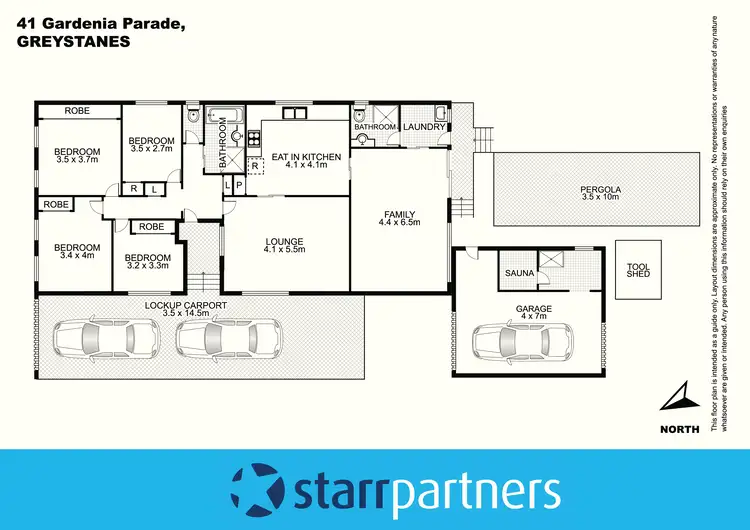 Floorplan of Homely house listing, 41 Gardenia Parade, Greystanes NSW 2145