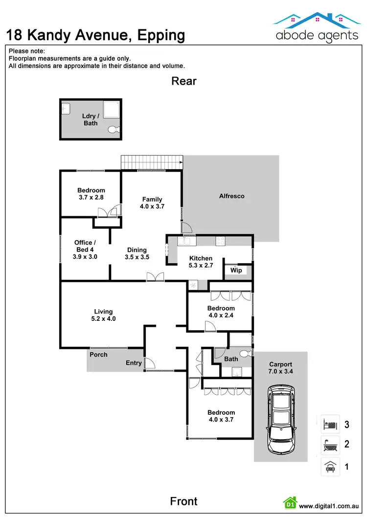 Floorplan of Homely house listing, 18 Kandy Avenue, Epping NSW 2121