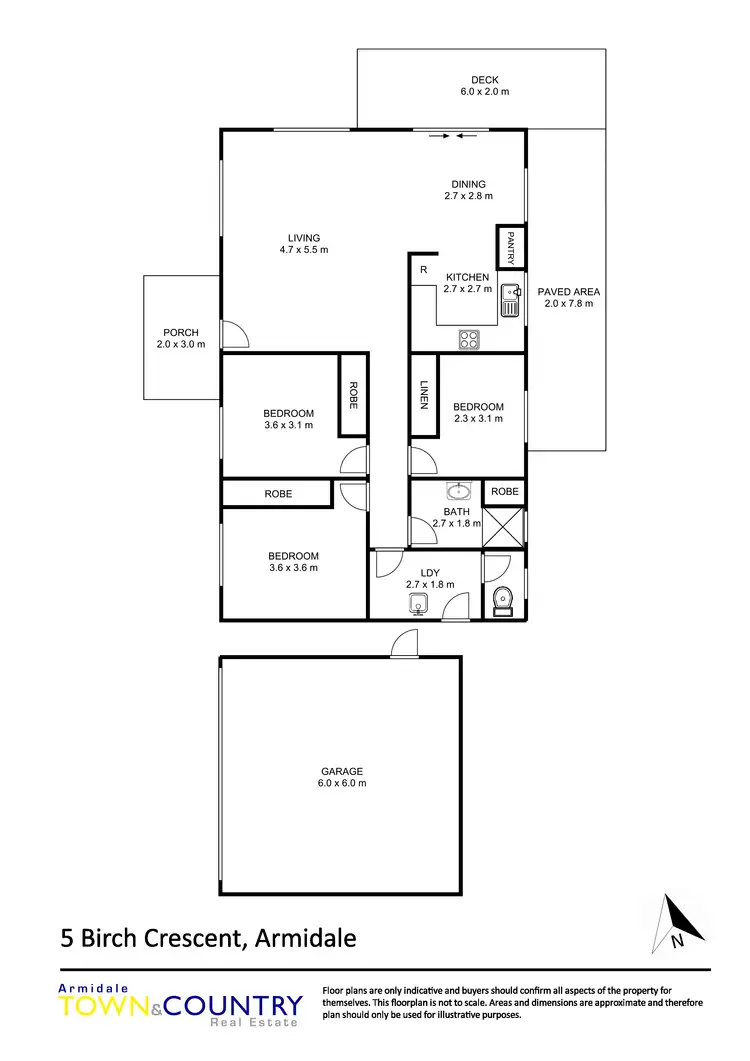Floorplan of Homely house listing, 5 Birch Crescent, Armidale NSW 2350