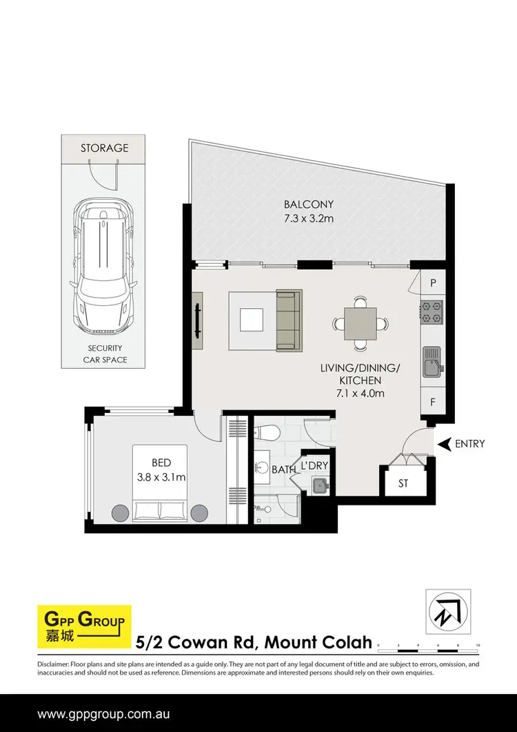 Floorplan of Homely apartment listing, 5/2 Cowan Road, Mount Colah NSW 2079
