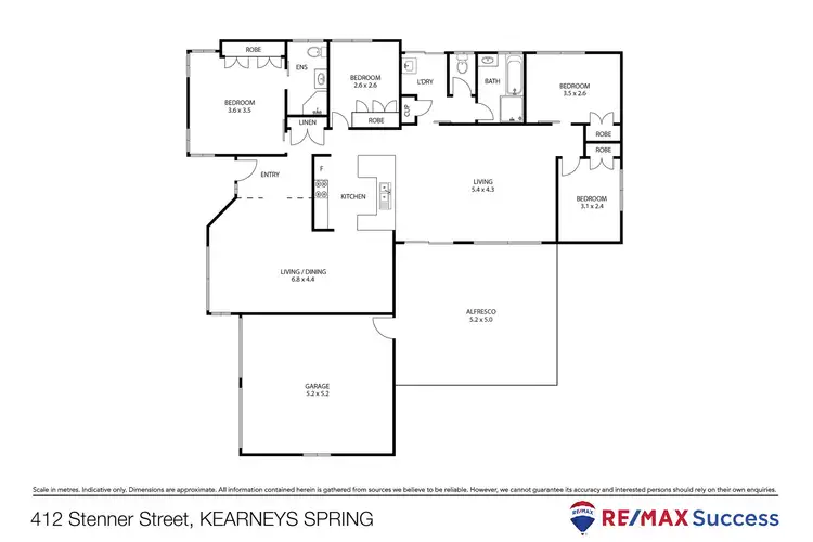 Floorplan of Homely house listing, 412 Stenner Street, Kearneys Spring QLD 4350