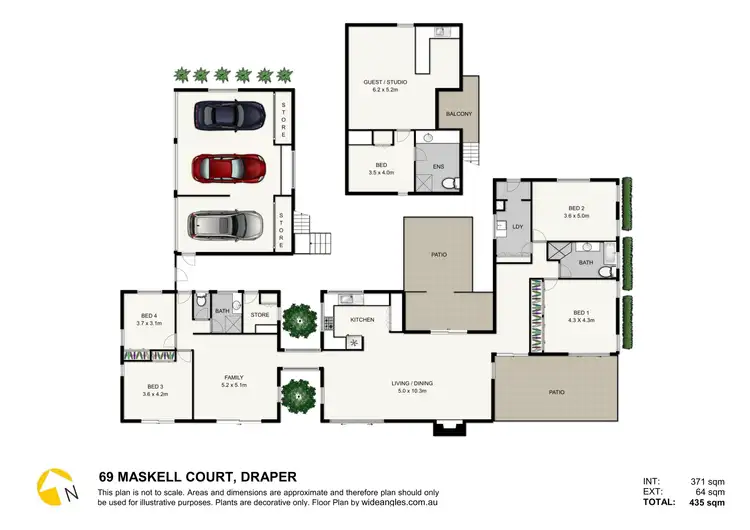 Floorplan of Homely house listing, 69 Maskell Court, Draper QLD 4520