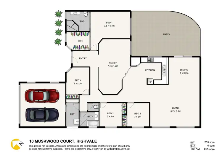 Floorplan of Homely house listing, 10 Muskwood Court, Highvale QLD 4520