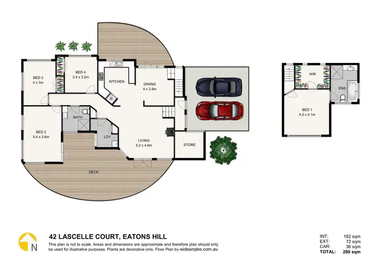 Floorplan of Homely house listing, 42 Lascelle Court, Eatons Hill QLD 4037