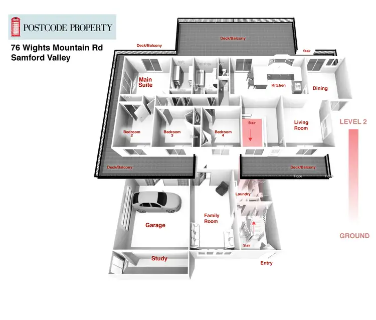 Floorplan of Homely house listing, 76 Wights Mountain Rd, Samford Valley QLD 4520