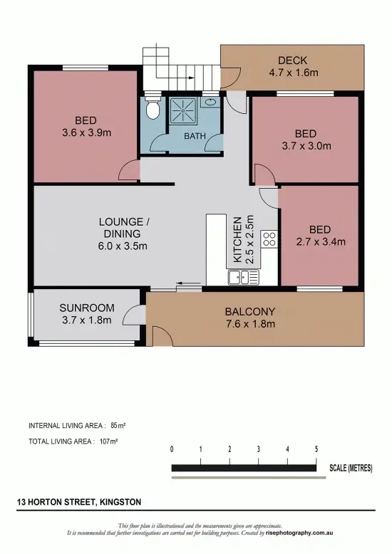 Floorplan of Homely house listing, 13 Horton Street, Kingston QLD 4114
