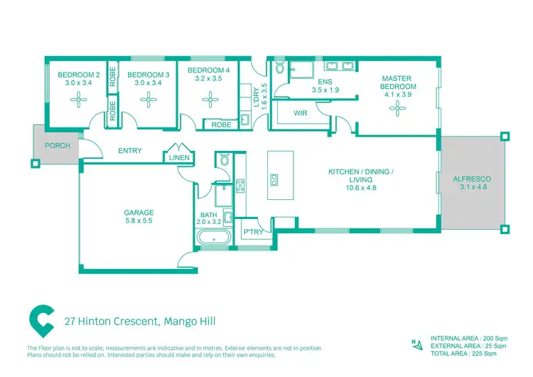 Floorplan of Homely house listing, 27 Hinton Crescent, Mango Hill QLD 4509
