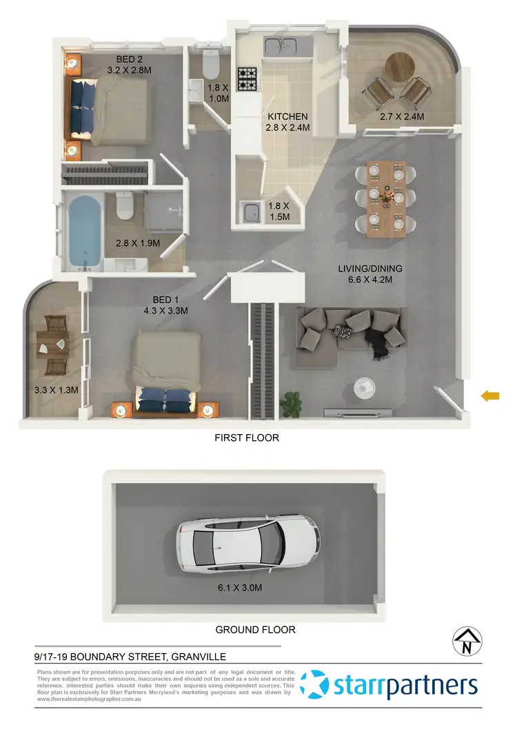 Floorplan of Homely unit listing, 9/17-19 Boundary Street, Granville NSW 2142