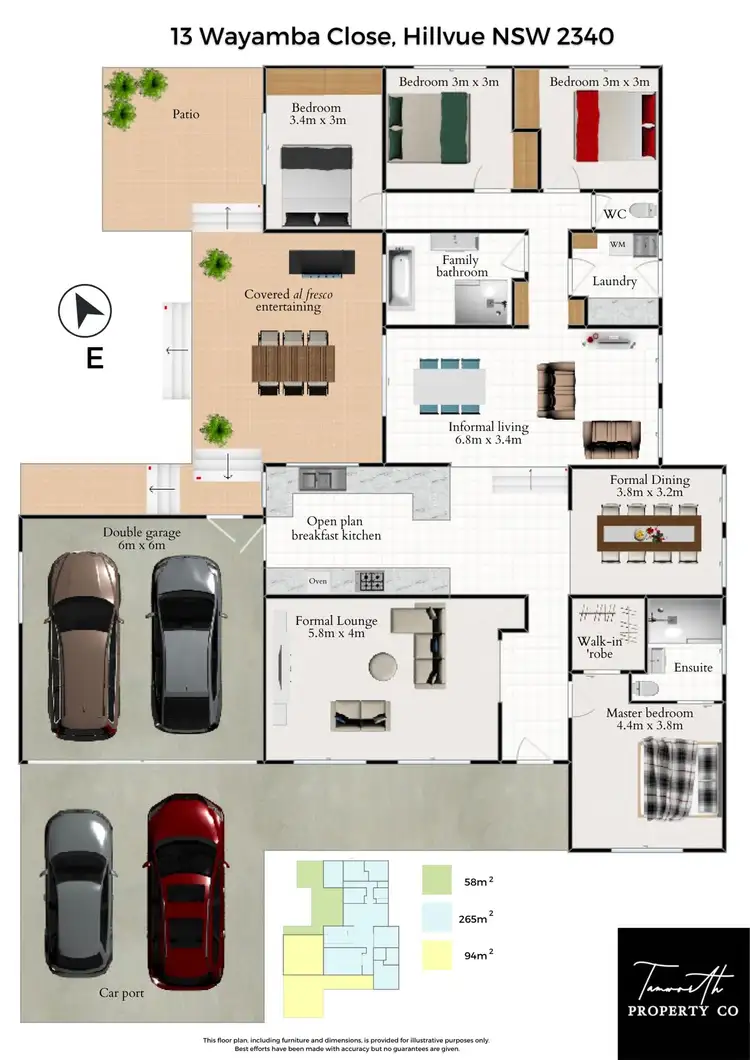 Floorplan of Homely house listing, 13 Wayamba Close, Tamworth NSW 2340