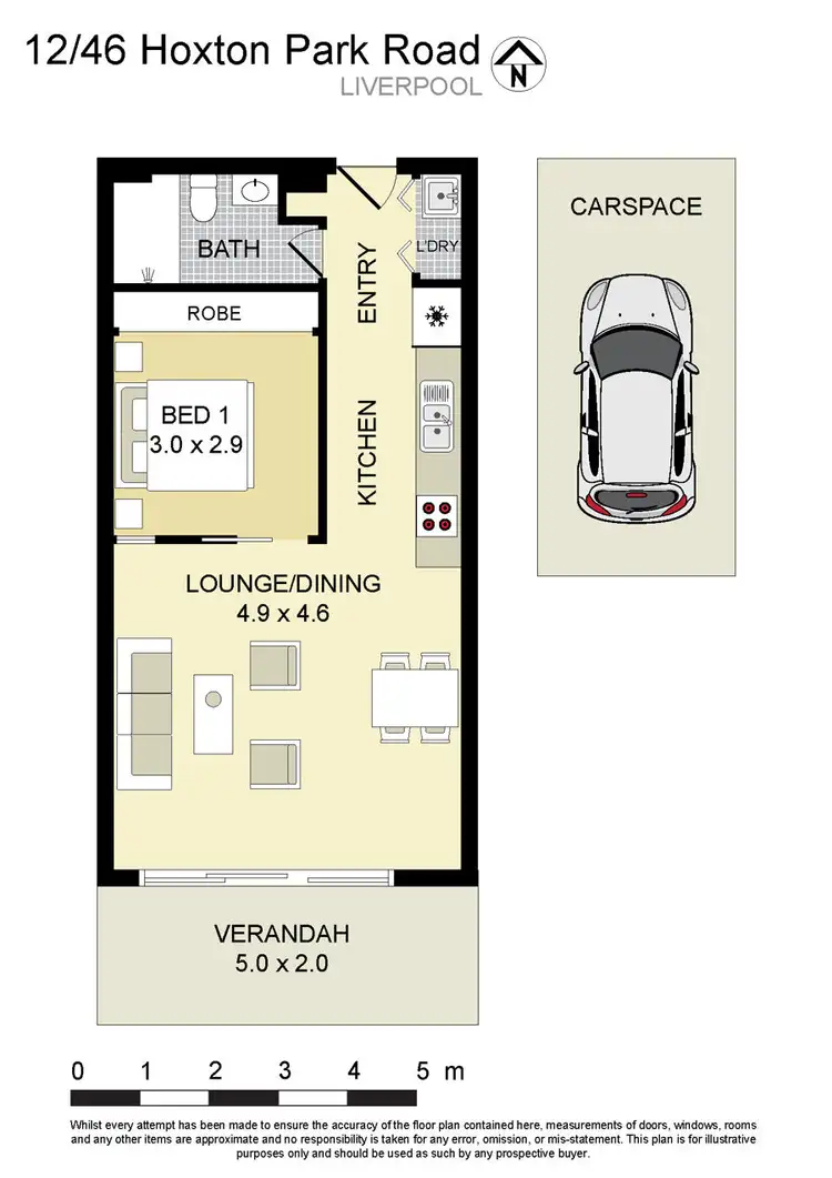 Floorplan of Homely apartment listing, 12/46-50 Hoxton Park Road, Liverpool NSW 2170