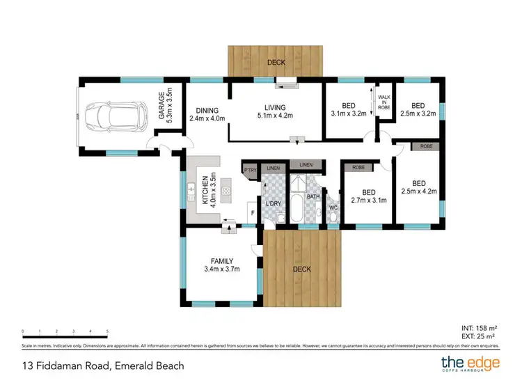 Floorplan of Homely house listing, 13 Fiddaman Road, Emerald Beach NSW 2456