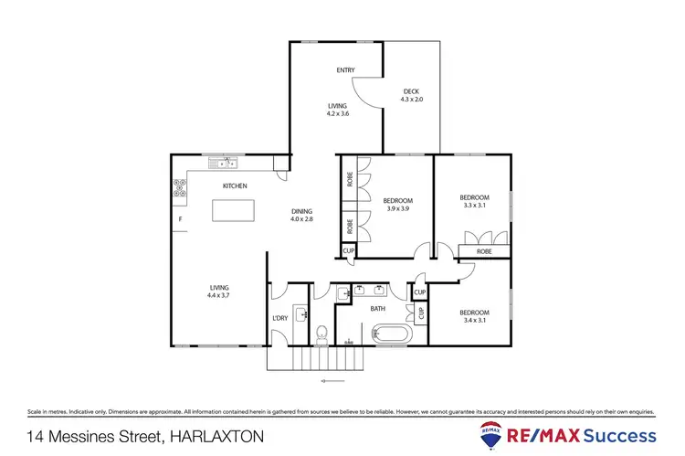 Floorplan of Homely house listing, 14 Messines Street, Harlaxton QLD 4350