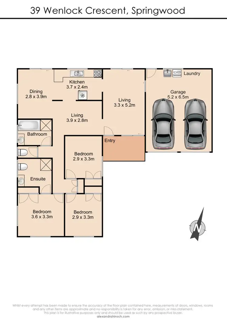 Floorplan of Homely house listing, 39 Wenlock Crescent, Springwood QLD 4127