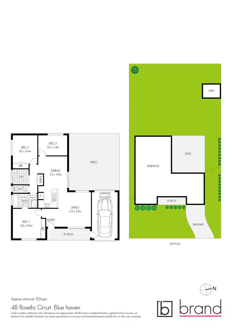 Floorplan of Homely house listing, 48 Rosella Circuit, Blue Haven NSW 2262