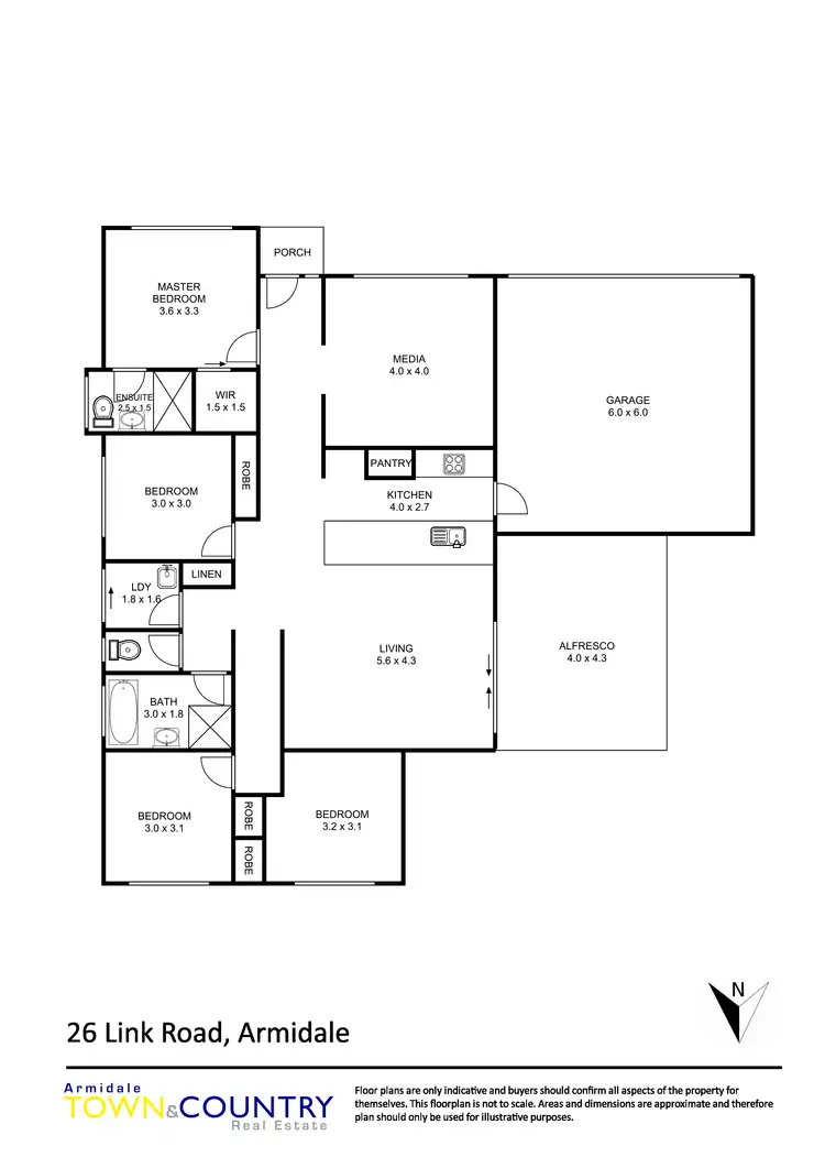 Floorplan of Homely house listing, 26 Link Road, Armidale NSW 2350