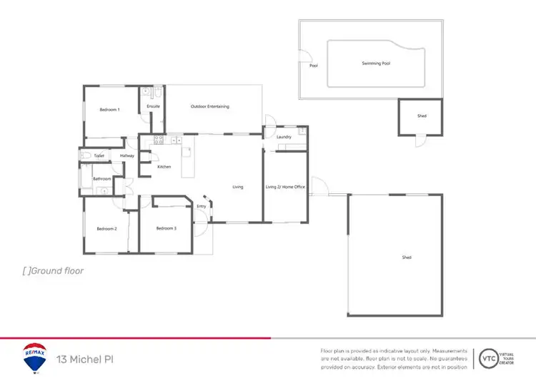 Floorplan of Homely house listing, 13 Michel Place, Telina QLD 4680