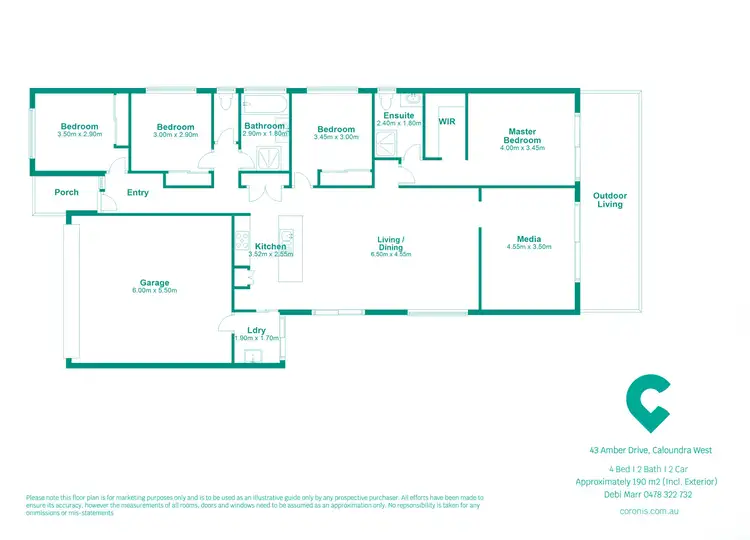 Floorplan of Homely house listing, 43 Amber Drive, Caloundra West QLD 4551