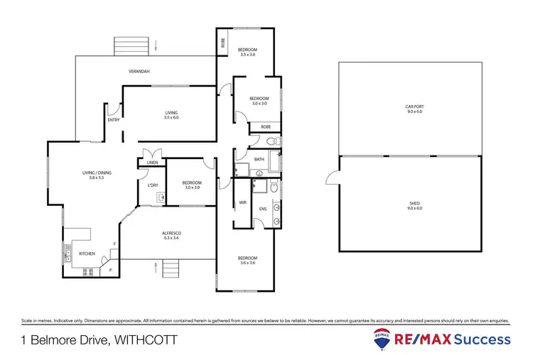 Floorplan of Homely house listing, 1 Belmore Drive, Withcott QLD 4352