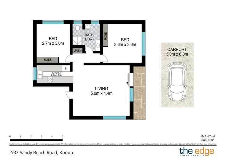 Floorplan of Homely house listing, 2/37 Sandy Beach Road, Korora NSW 2450