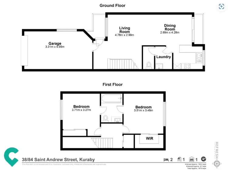 Floorplan of Homely townhouse listing, 38/84 Saint Andrew Street, Kuraby QLD 4112