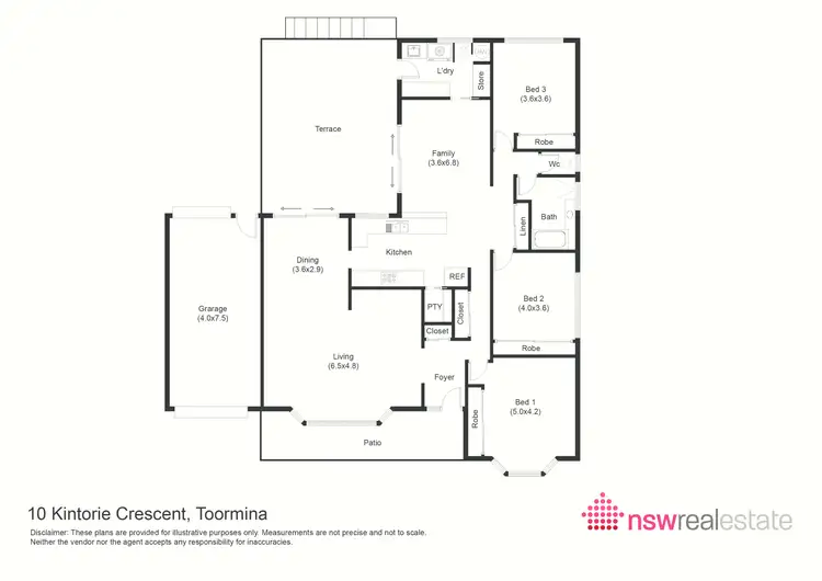 Floorplan of Homely house listing, 10 Kintorie Crescent, Toormina NSW 2452