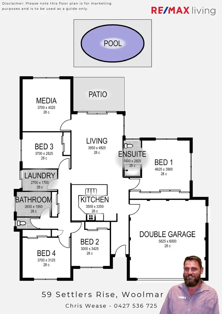 Floorplan of Homely house listing, 59 Settlers Rise, Woolmar QLD 4515