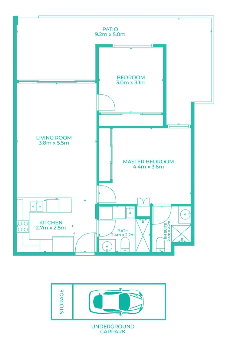 Floorplan of Homely unit listing, 1/6 George Street, Deception Bay QLD 4508
