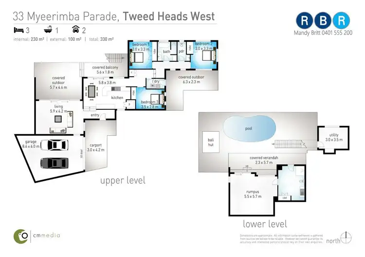 Floorplan of Homely house listing, 33 Myeerimba Parade, Tweed Heads West NSW 2485