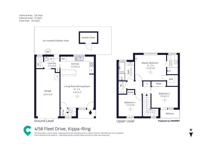 Floorplan of Homely townhouse listing, 4/58 Fleet Drive, Kippa-Ring QLD 4021