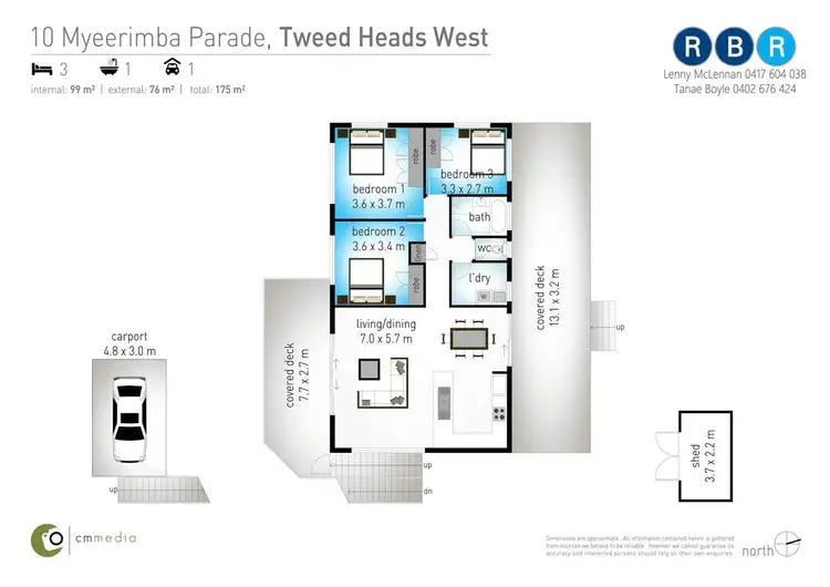 Floorplan of Homely house listing, 10 Myeerimba Parade, Tweed Heads West NSW 2485