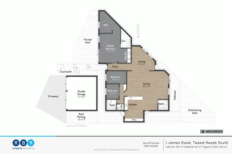 Floorplan of Homely house listing, 1 James Road, Tweed Heads South NSW 2486