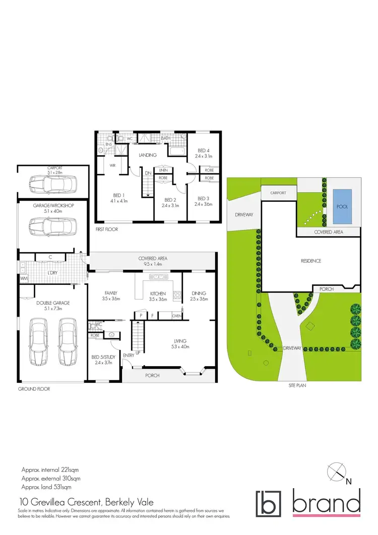 Floorplan of Homely house listing, 10 Grevillea Crescent, Berkeley Vale NSW 2261