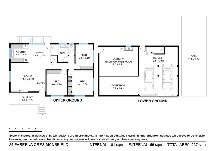 Floorplan of Homely house listing, 89 Pareena Crescent, Mansfield QLD 4122
