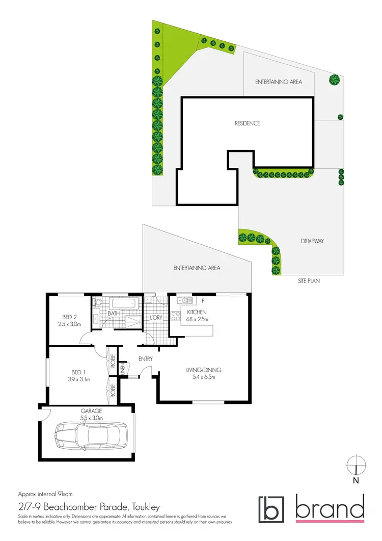 Floorplan of Homely villa listing, 2/7-9 Beachcomber Parade, Toukley NSW 2263