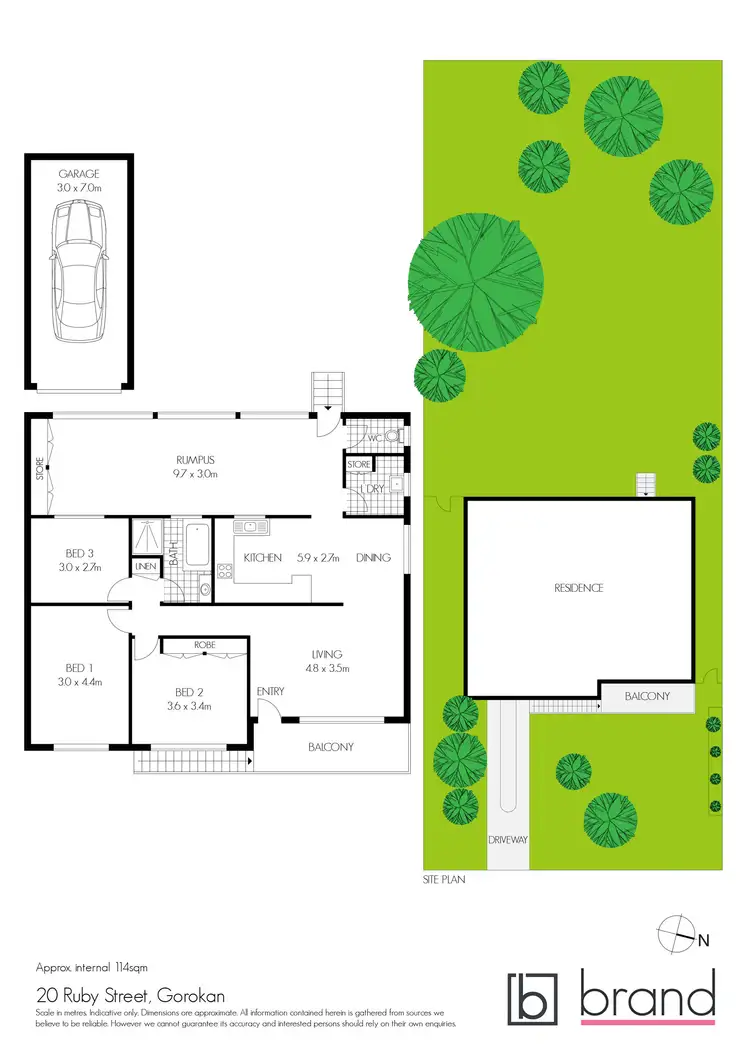 Floorplan of Homely house listing, 20 Ruby Street, Gorokan NSW 2263