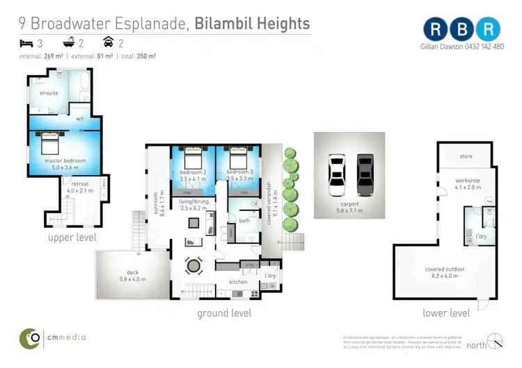 Floorplan of Homely house listing, 9 Broadwater Esplanade, Bilambil Heights NSW 2486