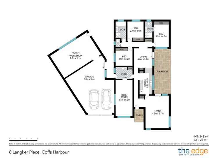 Floorplan of Homely house listing, 8 Langker Place, Coffs Harbour NSW 2450