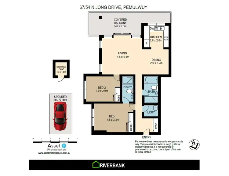Floorplan of Homely apartment listing, 67/54-62 Nijong Drive, Pemulwuy NSW 2145