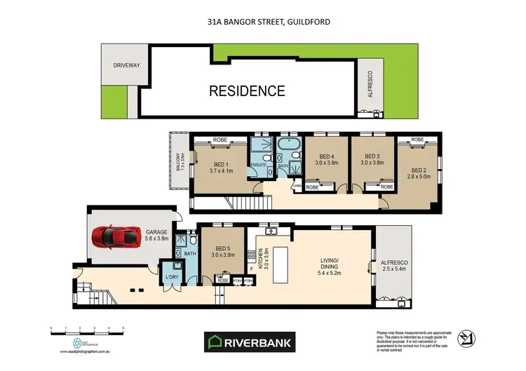 Floorplan of Homely semi-detached listing, 31a Bangor Street, Guildford NSW 2161