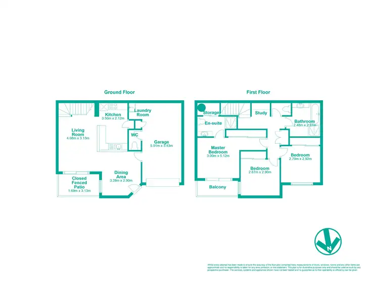 Floorplan of Homely townhouse listing, 61/30-42 Fleet Drive, Kippa-Ring QLD 4021
