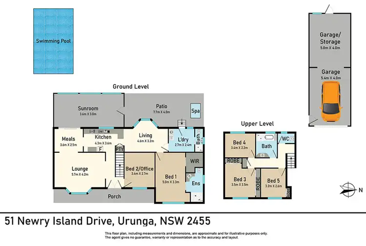 Floorplan of Homely house listing, 51 Newry Island Drive, Urunga NSW 2455