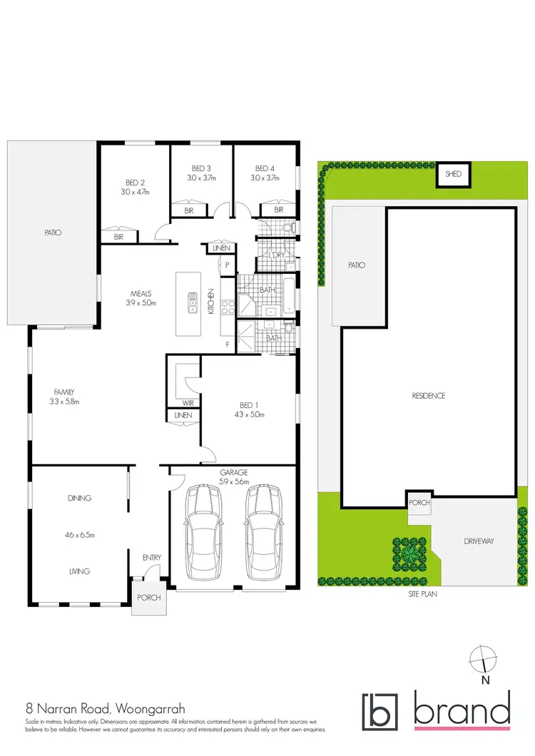 Floorplan of Homely house listing, 8 Narran Road, Woongarrah NSW 2259