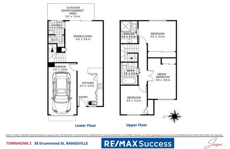 Floorplan of Homely unit listing, 2/38 Drummond Street, Rangeville QLD 4350