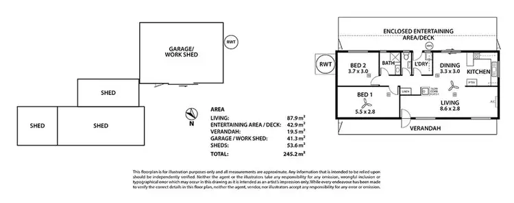 Floorplan of Homely house listing, 8 George Avenue, Murray Bridge SA 5253