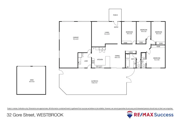 Floorplan of Homely house listing, 32 Gore Street, Westbrook QLD 4350